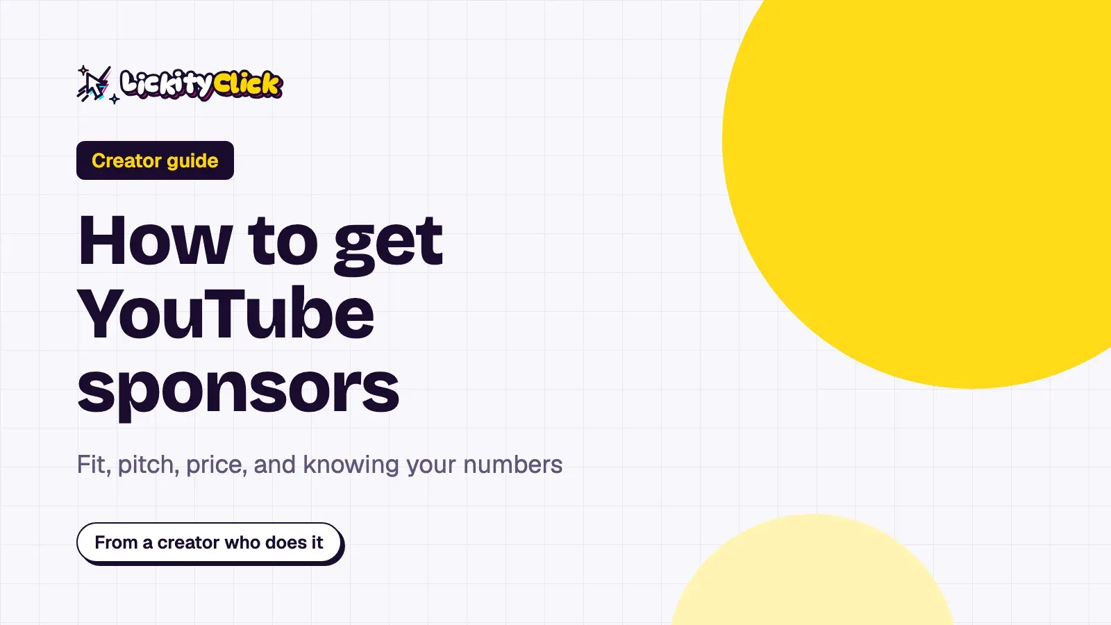 How to get YouTube sponsors